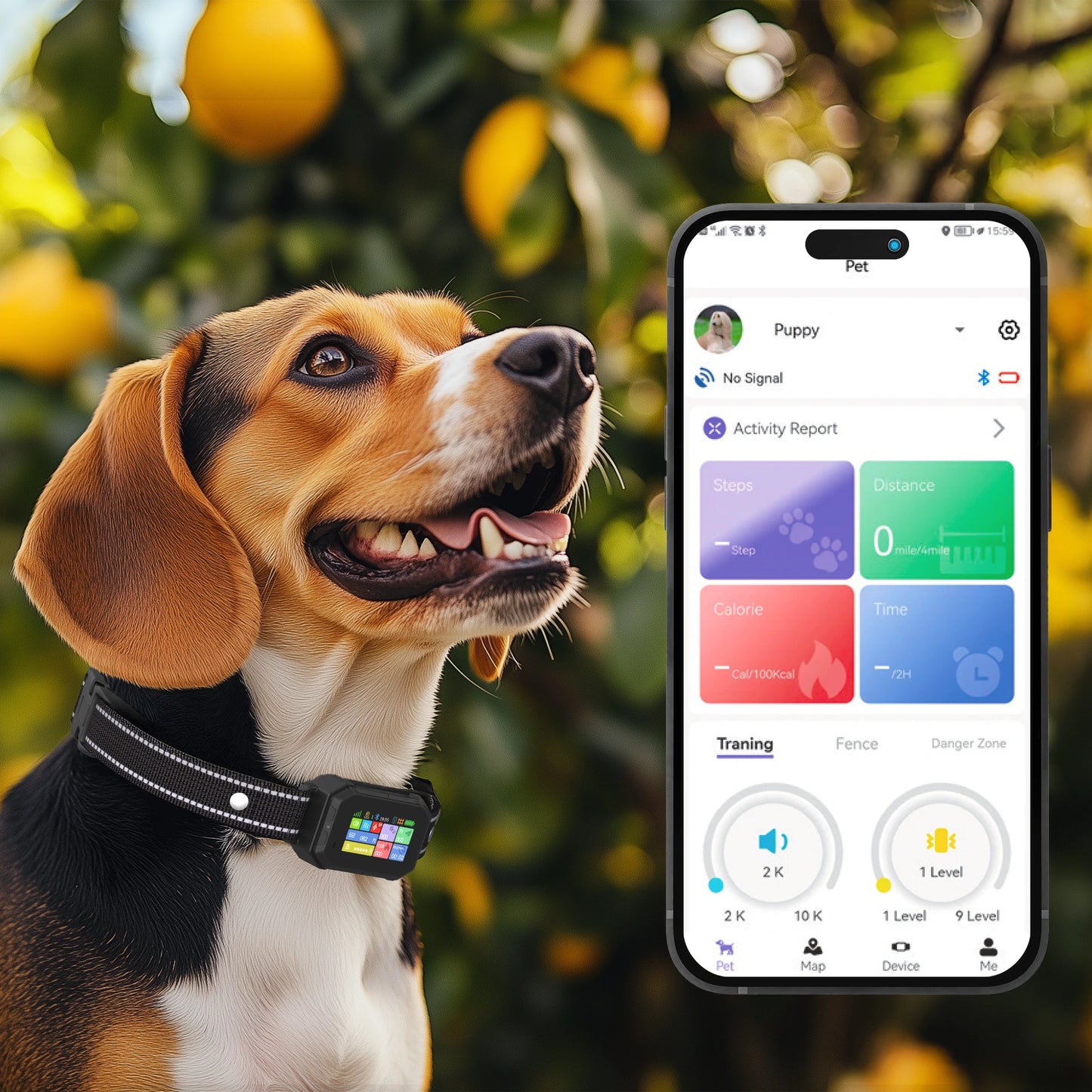 STÙNICK SF1 GPS Wireless Dog Fence with App 2-in-1 Fence & Dog Training Collar